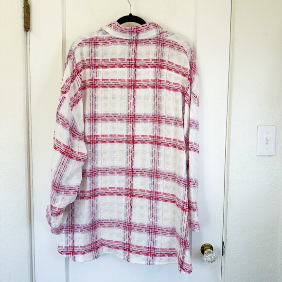 Staud | NWT Bassetti Oversized Shirt Jacket Tea Towel Top M/L $395 - Picture 4 of 7
